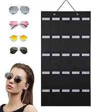 [Generic] Sunglasses Storage Organizer, Wall Sunglasses Organizer, Wall Sunglasses Organizer, Enhanced Lens Protection, Flexible Display Option, 40x79.5cm For Bedroom, Apartment, Dormitory