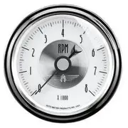 Autometer Prestige Pearl Tachometer - 8,000 RPM, 3 3/8 Inch, AU2098
