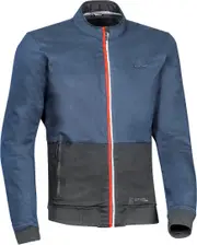 Ixon Fulham Motorcycle Textile Jacket, black-blue, Size M for Men Black Blue