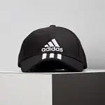 ADIDAS 6P 3S CAP COTTO 黑 經典 三線 棒球 鴨舌休閒 運動帽 DU0196