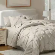 Nestl California King Comforter Set 7 Piece - Pintuck Cal King Comforter Set ...