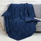 Alomidds Weighted Blanket (60"x80",20lbs Queen Size - Navy), Weighted Blanket...