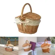 Rattan Storage Basket Flower Basket Wicker Wedding Hand Weaving Shopping Basket