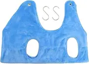 ZYHWS Dog Cat Hammock Helper Soft Flannel Pet Grooming Hammock Restraint Bag Harness Nail Clipper Trim Bath (Color : Blue, Size : S)