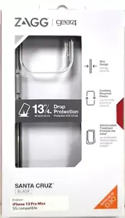 ZAGG Gear4 Santa Cruz Series Case for Apple iPhone 13 Pro Max - Clear/Black