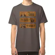 The good, the bad and the monkey T-shirt