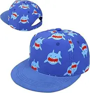 [Pineeseatile] Cute Baseball Cap Kid Kid Baseball Cap Boy Girl Cute Baseball Cap Print Fashion Adjustable Sun Summer Hat for Kid Summer Gift Shark Size54, Shark Size 54, Large