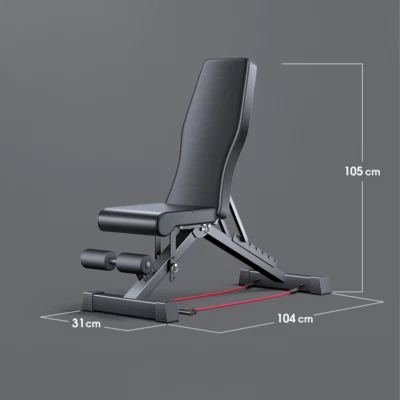Adjustable Weight Abdominal Bench Sit-Up Back Support Fitness Gym Exercise AU