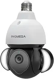 Tuya Security Camera Bulb, WiFi 5MP HD PTZ Cam with Full Light Night Vision Two Way Talk Auto Tracking for Indoor CCTV