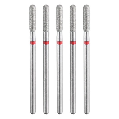 5pcs 200-230 Grits Diamond Grinding Bit 2.5mm Cylindrical Ball 10mm Length