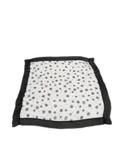 Black & White Silk Polka Dot CC Logo Scarf