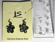 Abalone Shell Pair of Plumeria Earrings Hawaii Hawaiian Islands Gift Jewelry New