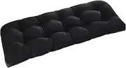 LEgdor Outdoor Chair Cushions, Waterproof Overstuffed Memory Foam Bench Cushion for Swing Loveseat Patio Funiture,I,180cm*50cm