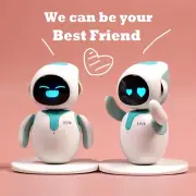 Eilik Desktop Little Companion Bot - Interactive, Blue, Fun Desk Gadget