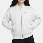 NIKE 外套 女款 運動外套 夾克 AS W NSW VRSTY BMBR JKT 白 DV7877-025 (2S3540)