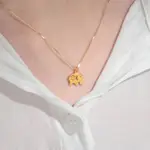 藏寶箱金飾 9999黃金純金 大象墜子墜飾 招財求福 ELEPHANTS 項鍊鎖骨鍊 PURE GOLD PENDANT