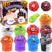 Funewest Halloween Peachybbies Slime 9 Pack, Scented Mixed Color Cloud Slime ...