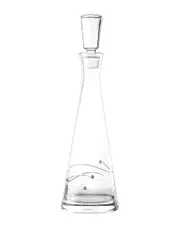 Barski European Handmade Glass Sparkle Tall Swarovski Wine Decanter
