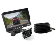 Elinz 7" HD LCD Monitor 12V/24V IR CCD 4PIN Car Reversing Camera Truck Caravan