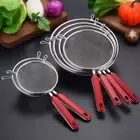 Stainless Steel Flour Mesh Sieve Double Ears Frying Scoop Kitchen