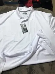 Ben Hogan Performance Men’s 4XL Golf Polo 3 Button White Big Men