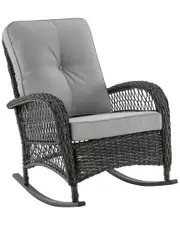 Manhattan Comfort Fruttuo Patio Rocking Chair