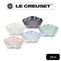 在飛比找PChome24h購物優惠-LE CREUSET-瓷器花型盤 (中) 5入 (貝殼粉/淡