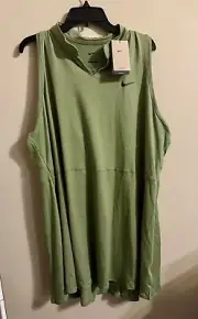 Olive Green Athletic Tennis Dress Plus Size 3X NEW