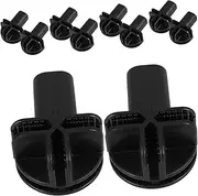 10pcs Cat Cage Caster Accessories Wire Shelf Dog Cage Connector Storage Connectors Connecting Buckle Connector Cup Phone Holder Keychains DIY Wire Cube Storage Unit Abs Black