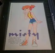 Pokémon Misty Framed Print Ad Faces Magazine 2000 8.5X11