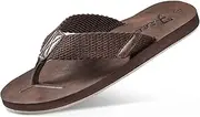 [FIEEIF] Mens Casual Flip Flops Comfortable Arch Support Outdoor Thong Slide Sandals Fashion Beach Slippers for Men