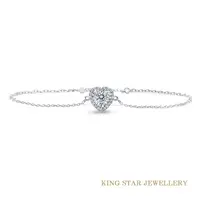在飛比找樂天市場購物網優惠-【King Star】30分傾心18K鑽石手鍊(D SI2 