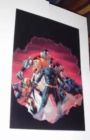 X-Men Poster 112 John Cassaday Colossus Kitty Pryde Emma Frost Cyclops Wolverine