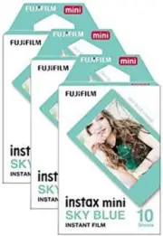 Fujifilm Instax Mini Sky Blue Border Photo Film 30 Pack