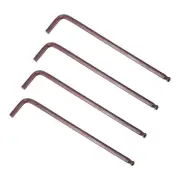 6mm Ball End Hex Key Wrench, L Shaped Long Arm S2 Steel Repairing Tool 4 Pcs
