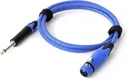 ROBAUN 1PC 0.3-15M Mic Cord Jack 6.35/6.5 Male to XLR Female,1/4'' TS to XLR Microphone Audio Cable for Speaker Guitar Amplifier(Blue,8m)