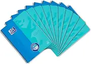 Oxford Touch College Notepad Duo A4 Squared and Lined 80 Sheets Blue Pack of 10