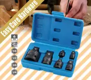6 Pc Impact Socket Adapter 1/4 1/2 3/8 3/4 Ratchet Breaker Reducer Convertor Set