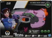 NERF Rival Overwatch D.VA Blaster 3 Overwatch Rounds (USA Import) RARE Toy