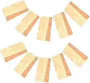 10pcs Farm Hoe Wedge Hoe Handle Reinforcement Block Wood Handle Fixing Block Shovel Wooden Grip Insert Japanese Garden Tools Shovel Wood Insert Light Brown Wooden
