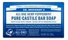 Dr. Bronner's Organic All-One Pure-Castile Bar Soap, Peppermint - 5oz