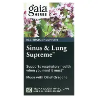 在飛比找iHerb優惠-[iHerb] Gaia Herbs 優質鼻竇和肺部支持配方
