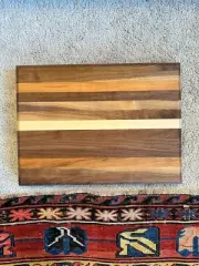 Maple/Walnut Hardwood Cutting Board 15.5" x 11.5" x 1.5"