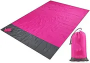 IUOUTG Beach Blanket Waterproof Sandproof Beach Mat 78 * 82" Lightweight Picnic Blanket for Beach Large Picnic Mat Travel Camping