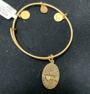 Alex and Ani BECAUSE I LOVE YOU II Expandable Wire Bracelet Rafaelian Gold