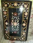 3'x2' black dining coffee center marble table top inlay malachite room decor gr