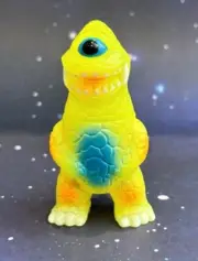 Gargamel Mini Zagoran Sofubi Soft 3” Vinyl Japan Yellow & Green Metallic