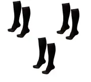 3 Pair Lg/XL Compression Support Socks 20-30mmHg Graduated Men's Women's