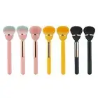 Small Bulb Powder Blusher Brush Pink Fiber Loose Powder Makeup Brush