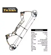 TOPOINT TS330 30-70LB COMPOUND BOW & ARROW HUNTING TARGET ARCHERY 330FPS